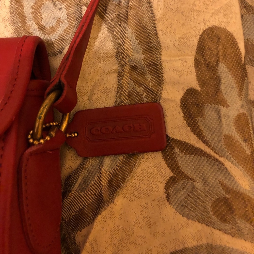 Red Vintage Coach bag